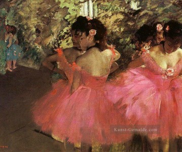  Impressionismus Malerei - Tänzer im Rosa Impressionismus Ballett Tänzerin Edgar Degas